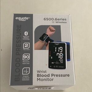 Wireless Wrist Blood Pressure Monitor - Black